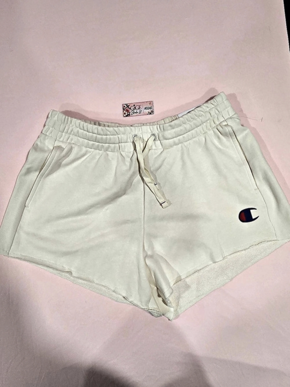 Champion Athletic Shorts in Ivory Small